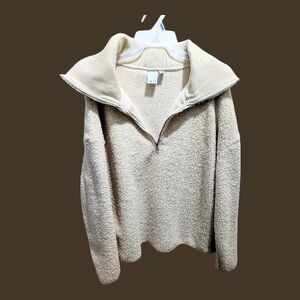 Elle Cream Cowl Neck Normcore Minilamist Eclectic Grandpa Sweater